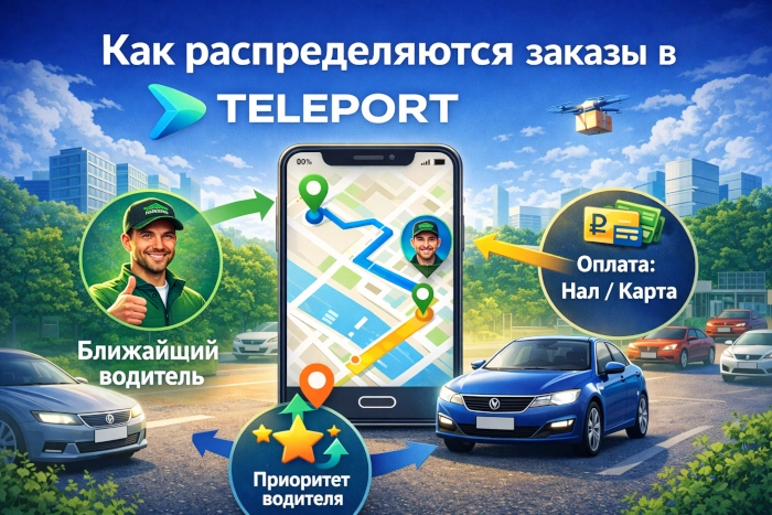Как распределяются заказы в TELEPORT